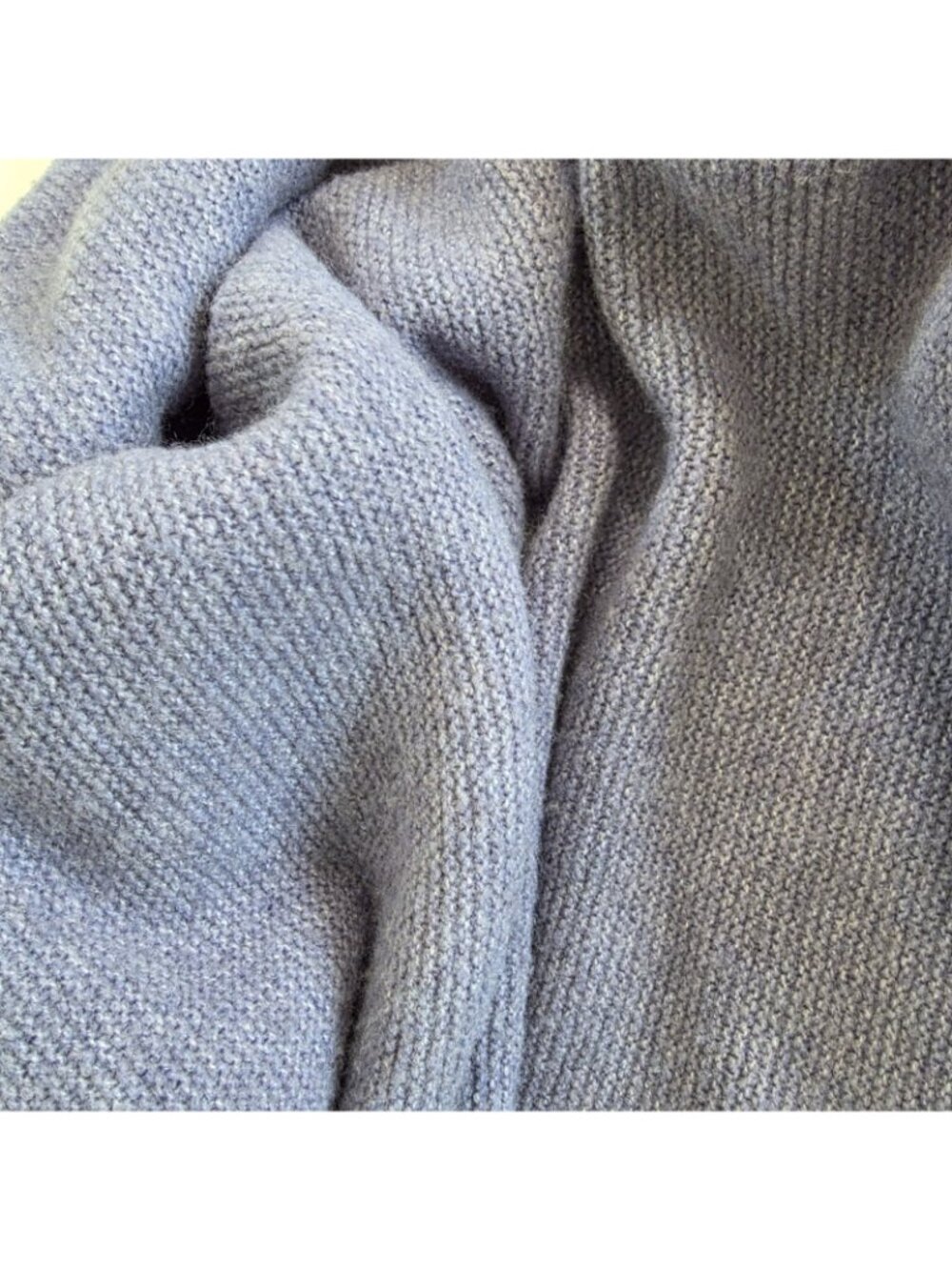 Uniqlo 3D Knit Souffle Yarn Cardigan L Lavender Purple Open Front Cocoon Slouchy - Picture 10 of 14